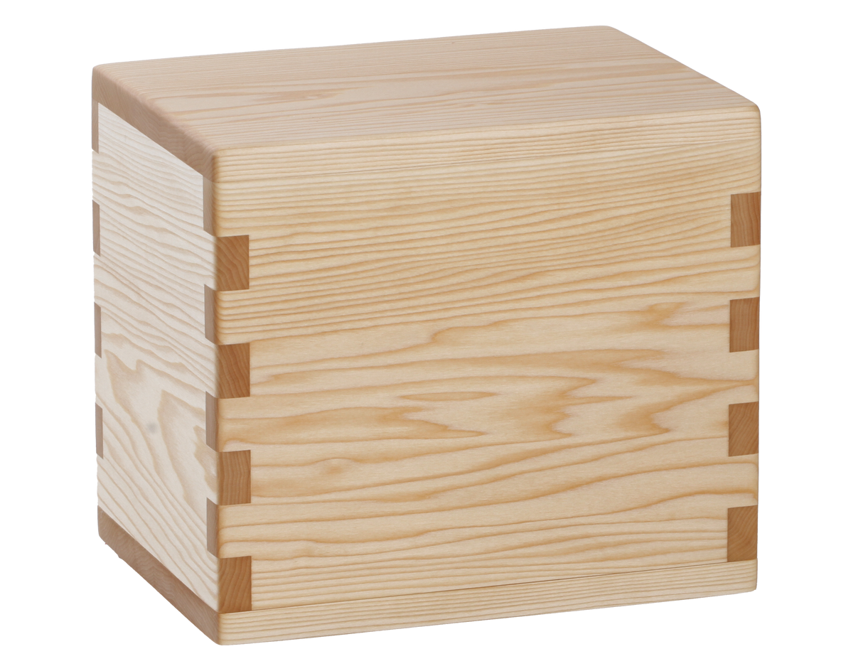 Classic cremation urn handmade with Basswood