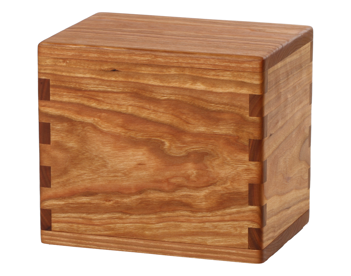 Classic cremation urn handmade with Cherry.