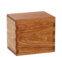 Wood cremation urn handcrafted in Cherry.